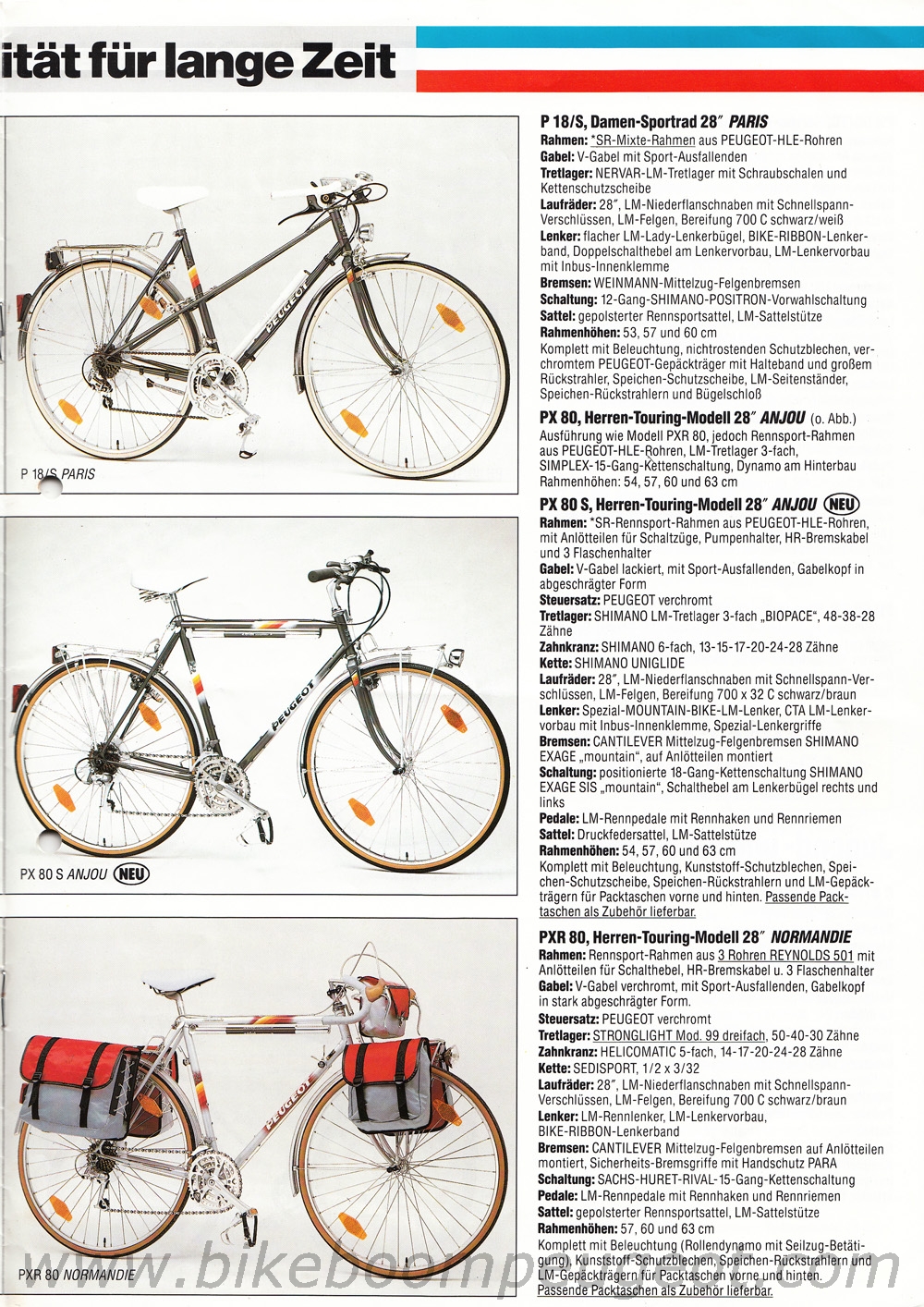 Peugeot 1988 Germany Brochures